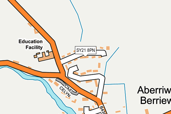 SY21 8PN map - OS OpenMap – Local (Ordnance Survey)