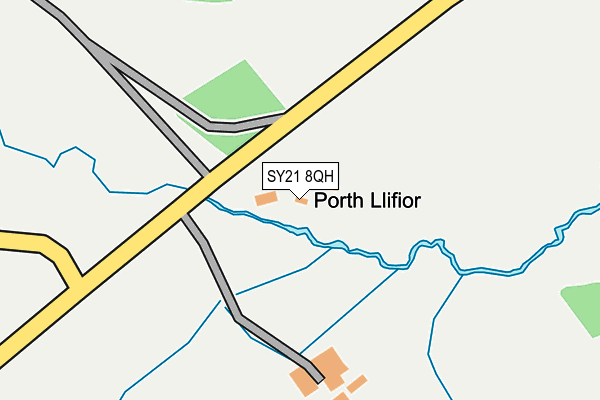 SY21 8QH map - OS OpenMap – Local (Ordnance Survey)