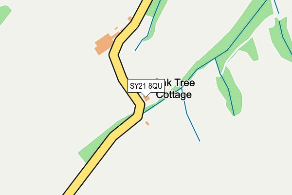 SY21 8QU map - OS OpenMap – Local (Ordnance Survey)