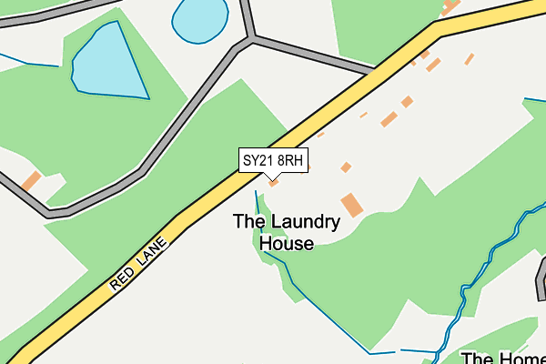 SY21 8RH map - OS OpenMap – Local (Ordnance Survey)