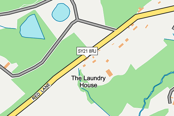 SY21 8RJ map - OS OpenMap – Local (Ordnance Survey)