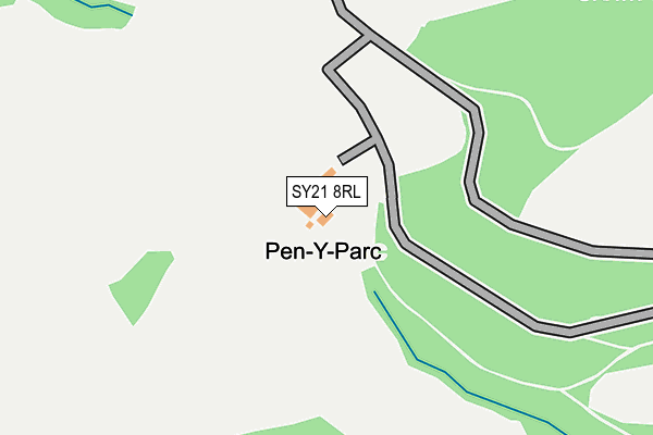 SY21 8RL map - OS OpenMap – Local (Ordnance Survey)