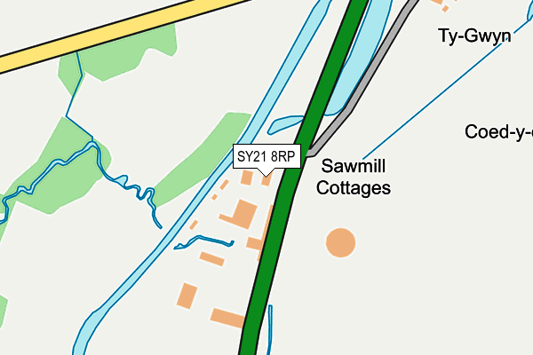 SY21 8RP map - OS OpenMap – Local (Ordnance Survey)