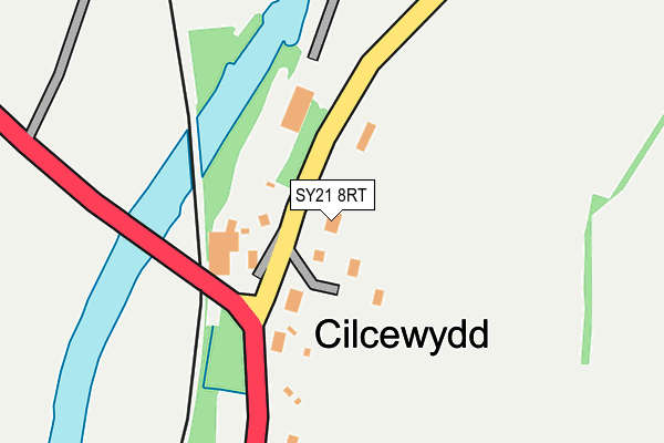 SY21 8RT map - OS OpenMap – Local (Ordnance Survey)