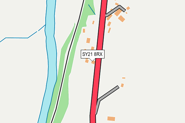 SY21 8RX map - OS OpenMap – Local (Ordnance Survey)