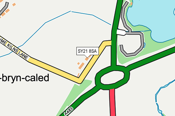 SY21 8SA map - OS OpenMap – Local (Ordnance Survey)