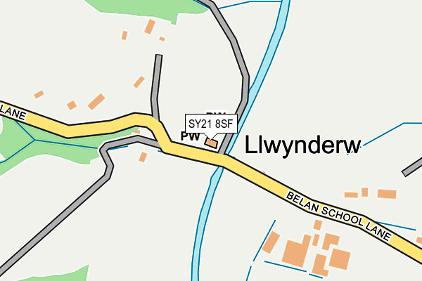 SY21 8SF map - OS OpenMap – Local (Ordnance Survey)