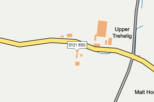 SY21 8SG map - OS OpenMap – Local (Ordnance Survey)