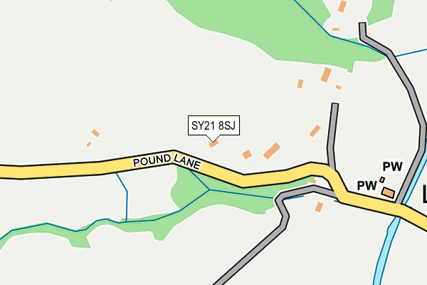 SY21 8SJ map - OS OpenMap – Local (Ordnance Survey)