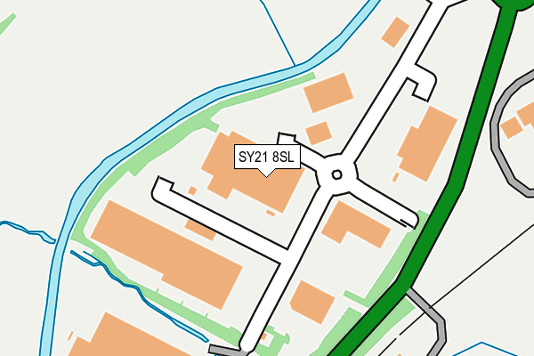 SY21 8SL map - OS OpenMap – Local (Ordnance Survey)