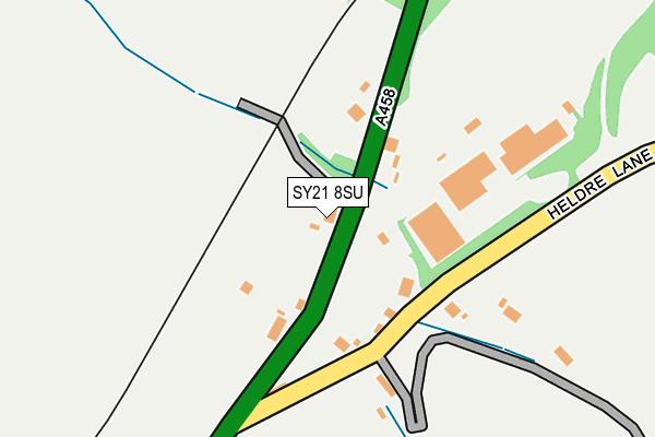 SY21 8SU map - OS OpenMap – Local (Ordnance Survey)