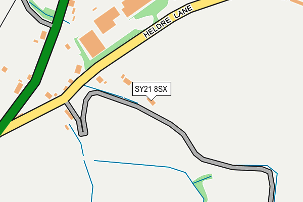 SY21 8SX map - OS OpenMap – Local (Ordnance Survey)