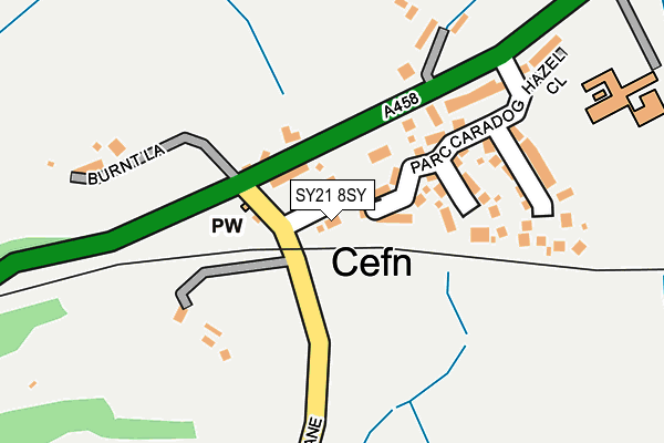 SY21 8SY map - OS OpenMap – Local (Ordnance Survey)