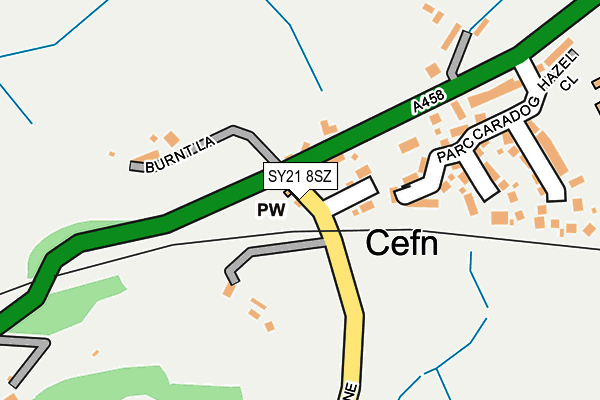 SY21 8SZ map - OS OpenMap – Local (Ordnance Survey)