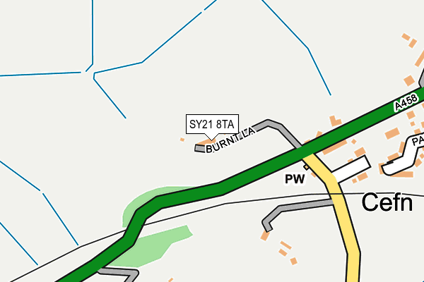 SY21 8TA map - OS OpenMap – Local (Ordnance Survey)