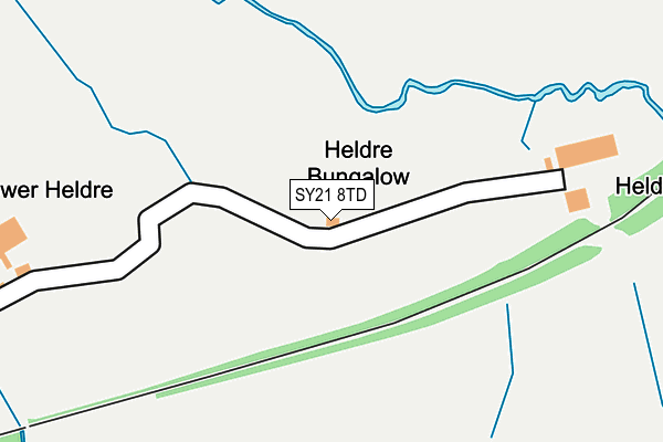SY21 8TD map - OS OpenMap – Local (Ordnance Survey)