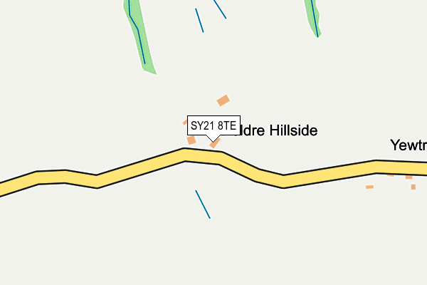 SY21 8TE map - OS OpenMap – Local (Ordnance Survey)