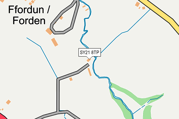 SY21 8TP map - OS OpenMap – Local (Ordnance Survey)