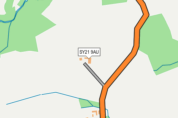 SY21 9AU map - OS OpenMap – Local (Ordnance Survey)