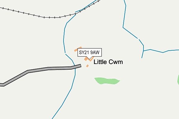 SY21 9AW map - OS OpenMap – Local (Ordnance Survey)