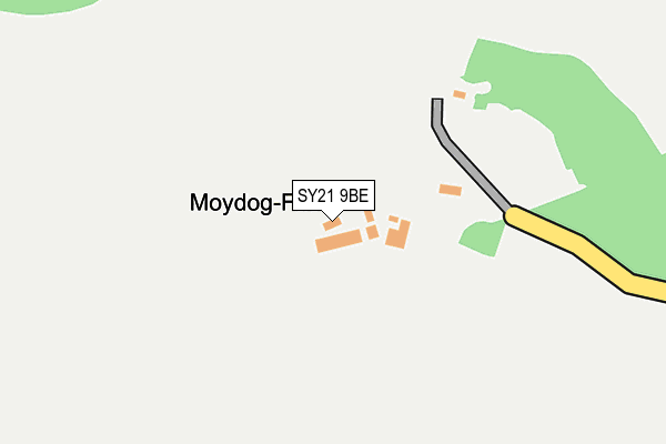 SY21 9BE map - OS OpenMap – Local (Ordnance Survey)