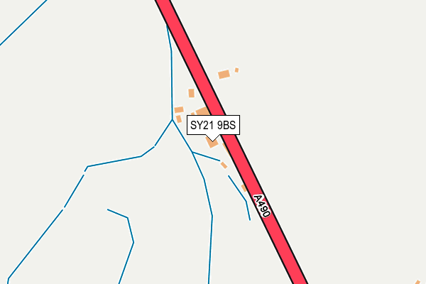 SY21 9BS map - OS OpenMap – Local (Ordnance Survey)