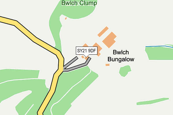 SY21 9DF map - OS OpenMap – Local (Ordnance Survey)
