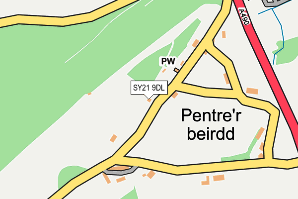 SY21 9DL map - OS OpenMap – Local (Ordnance Survey)