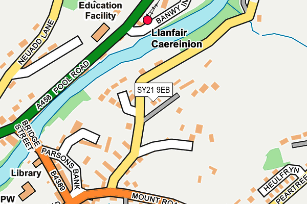 SY21 9EB map - OS OpenMap – Local (Ordnance Survey)