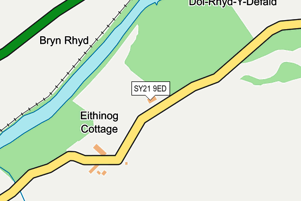 SY21 9ED map - OS OpenMap – Local (Ordnance Survey)