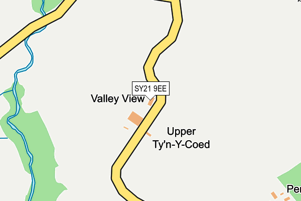 SY21 9EE map - OS OpenMap – Local (Ordnance Survey)