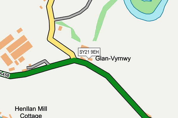 SY21 9EH map - OS OpenMap – Local (Ordnance Survey)