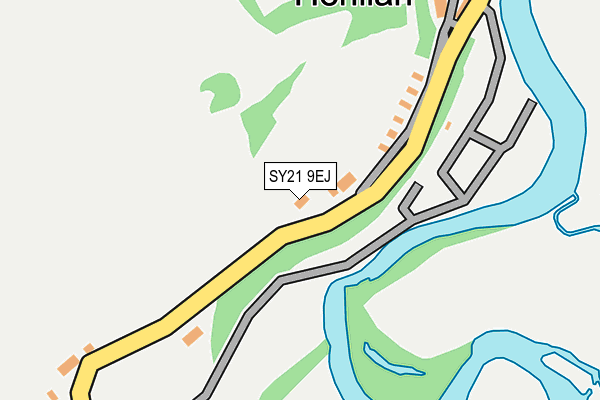 SY21 9EJ map - OS OpenMap – Local (Ordnance Survey)