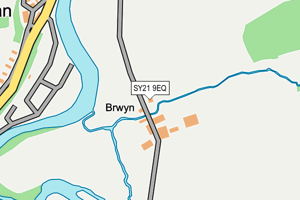 SY21 9EQ map - OS OpenMap – Local (Ordnance Survey)