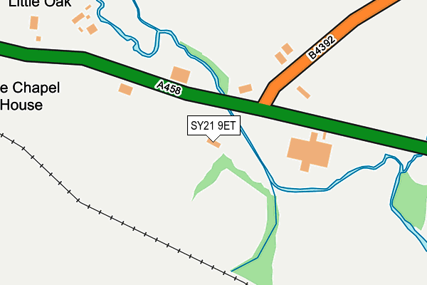 SY21 9ET map - OS OpenMap – Local (Ordnance Survey)