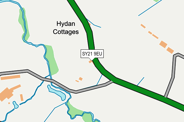 SY21 9EU map - OS OpenMap – Local (Ordnance Survey)