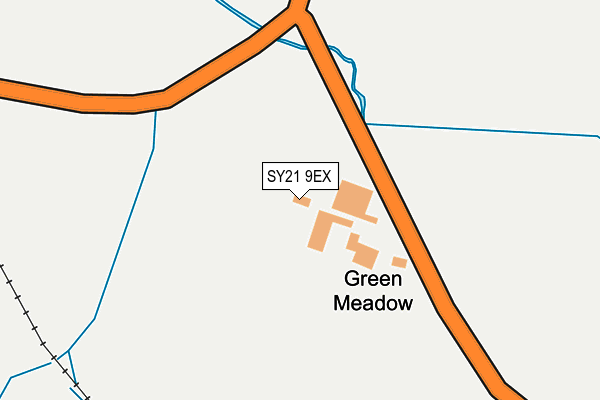 SY21 9EX map - OS OpenMap – Local (Ordnance Survey)