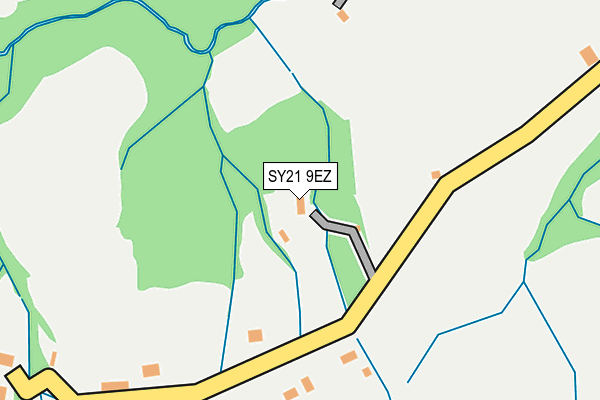 SY21 9EZ map - OS OpenMap – Local (Ordnance Survey)