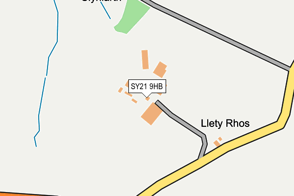 SY21 9HB map - OS OpenMap – Local (Ordnance Survey)