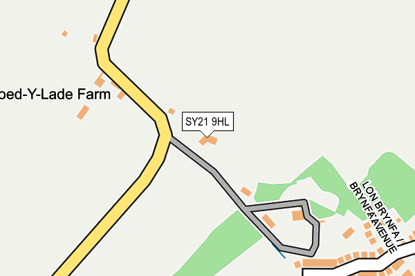 SY21 9HL map - OS OpenMap – Local (Ordnance Survey)