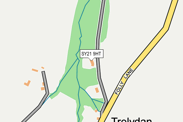 SY21 9HT map - OS OpenMap – Local (Ordnance Survey)