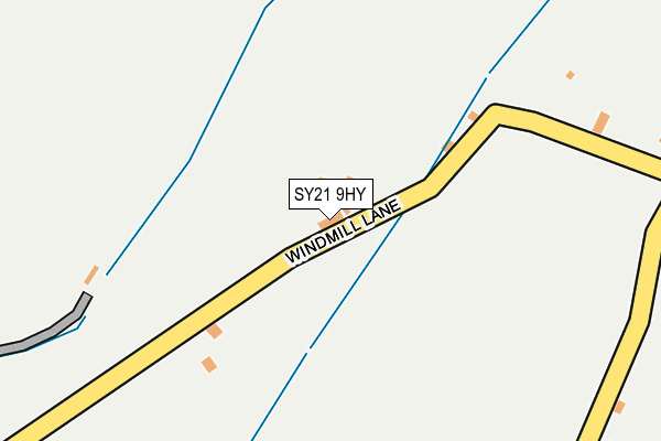 SY21 9HY map - OS OpenMap – Local (Ordnance Survey)