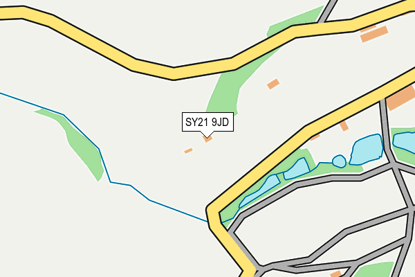 SY21 9JD map - OS OpenMap – Local (Ordnance Survey)