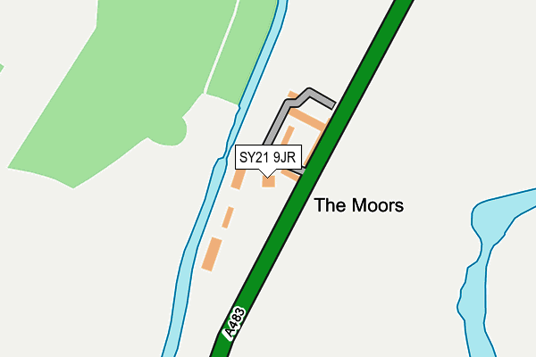 SY21 9JR map - OS OpenMap – Local (Ordnance Survey)