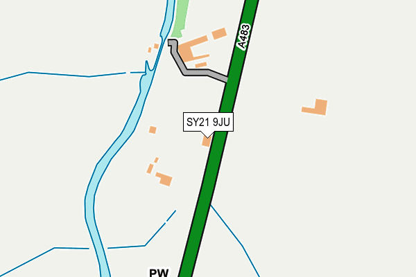 SY21 9JU map - OS OpenMap – Local (Ordnance Survey)