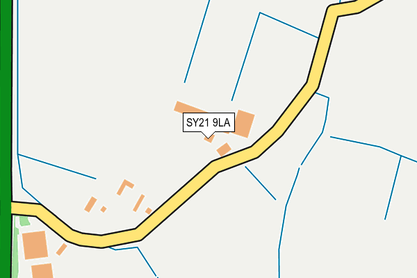 SY21 9LA map - OS OpenMap – Local (Ordnance Survey)