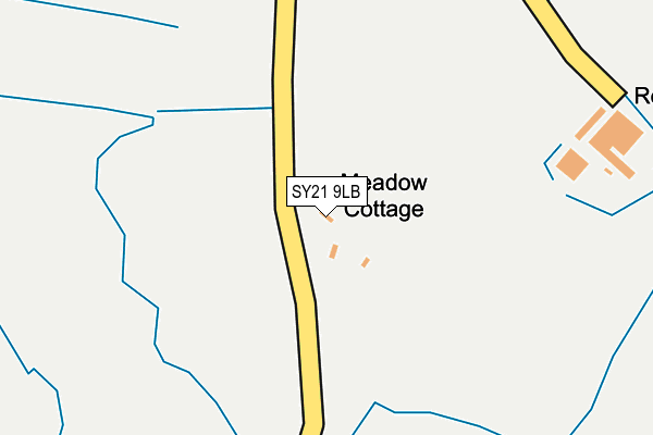 SY21 9LB map - OS OpenMap – Local (Ordnance Survey)