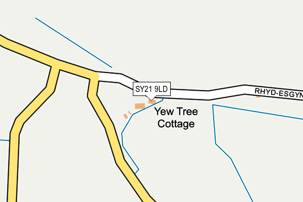 SY21 9LD map - OS OpenMap – Local (Ordnance Survey)