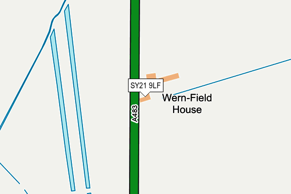 SY21 9LF map - OS OpenMap – Local (Ordnance Survey)