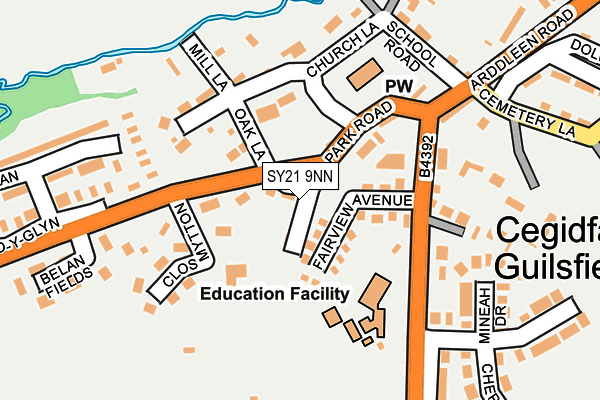 SY21 9NN map - OS OpenMap – Local (Ordnance Survey)